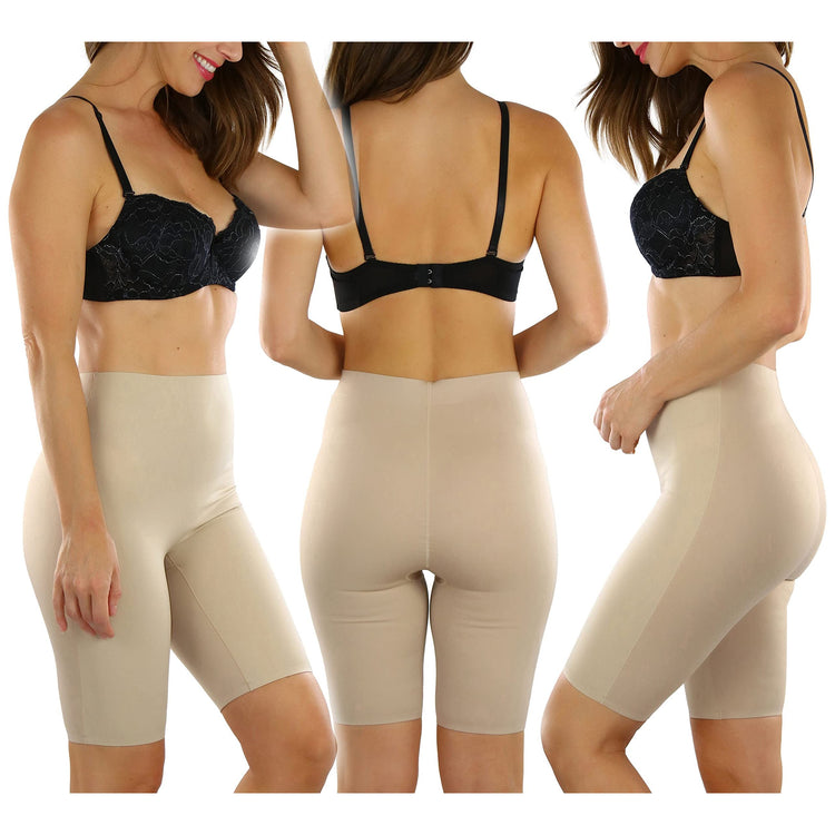 Women's High Waisted Smooth and Silky Torso Control Shapewear Bottoms