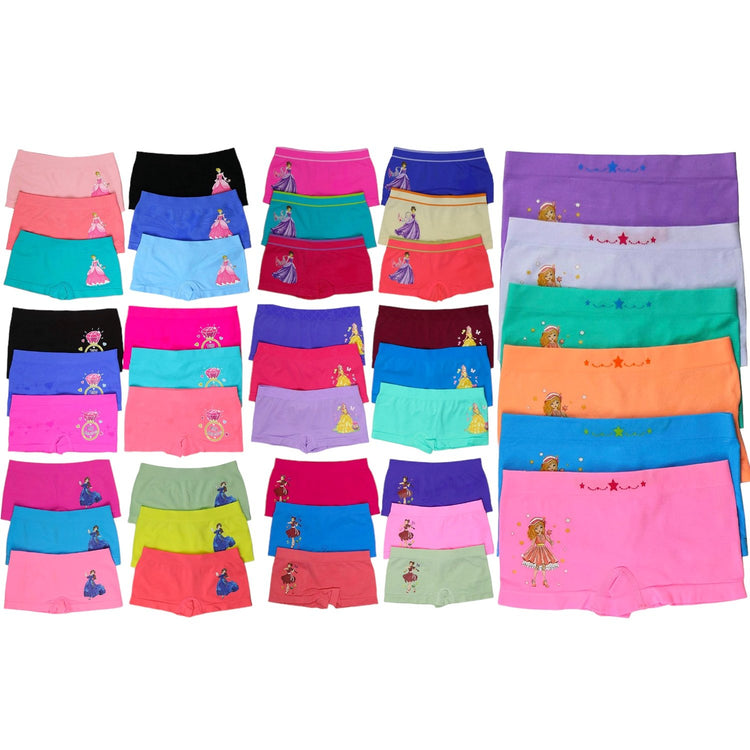 Girls' Pack of 6 Mystery Seamless Underwear Bottoms