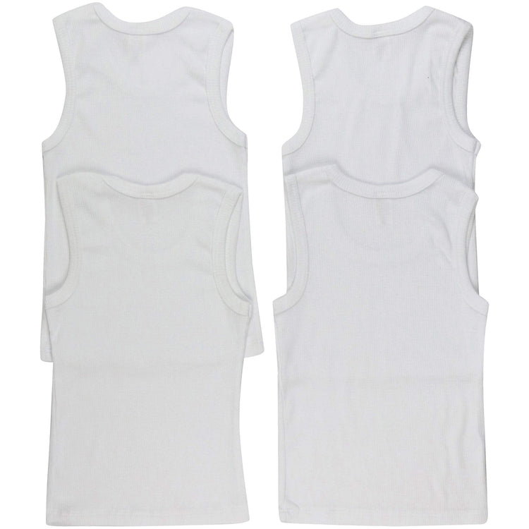 ToBeInStyle Boy' Pack of 4 Premium Soft Cotton Tank Tops