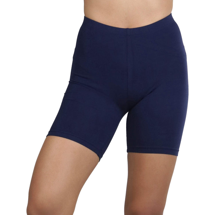 ToBeInStyle Women's Cotton-Spandex Blend 15" Outseam Shorts