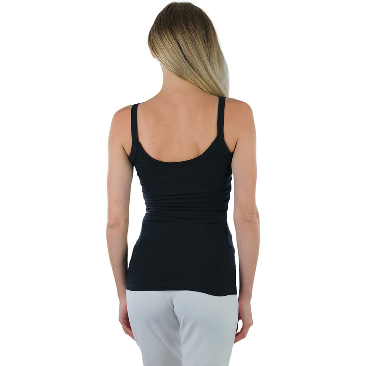 Women's Ruched V-Neck Neckline Knit Tank Top w/ Scoop Back