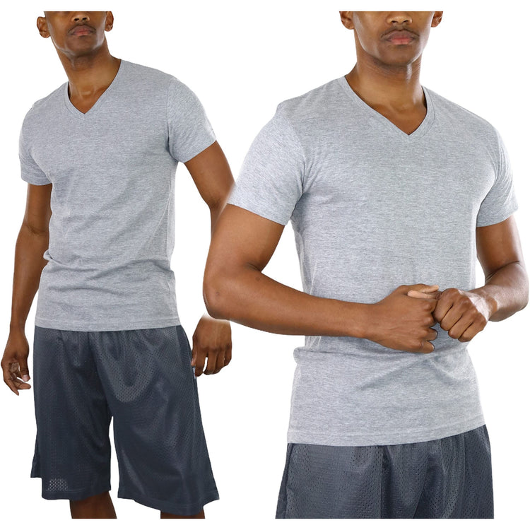 Men's Pack of 2 Short Sleeve V-Neck Tees