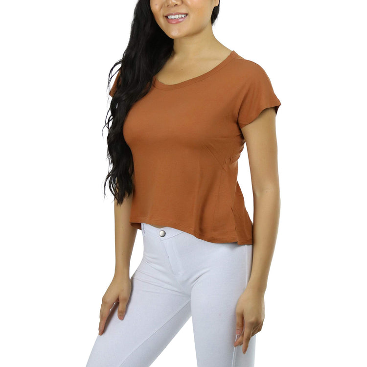 Women's Asymmetric Scoop Neck T-Shirt