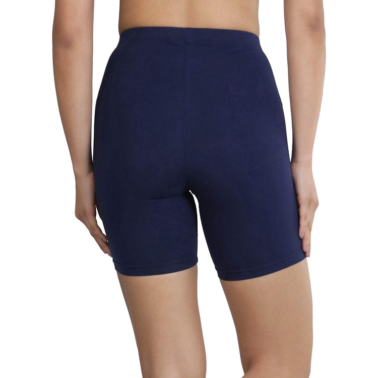 ToBeInStyle Women's Cotton-Spandex Blend 15" Outseam Shorts