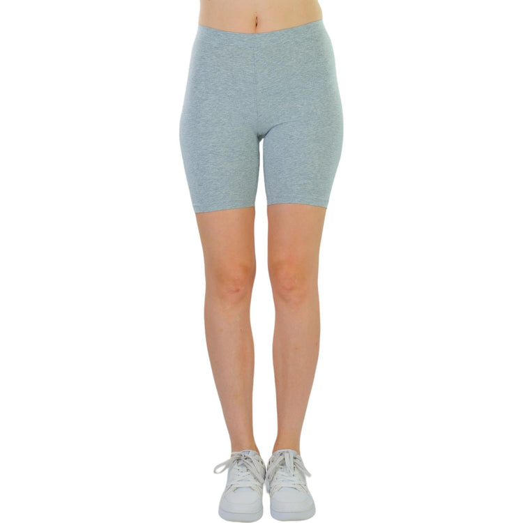 ToBeInStyle Women's Cotton-Spandex Blend 15" Outseam Shorts
