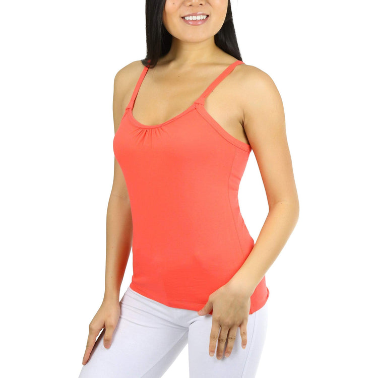 Women's Knit Scoop Neck Tank Top w/ Back Tie