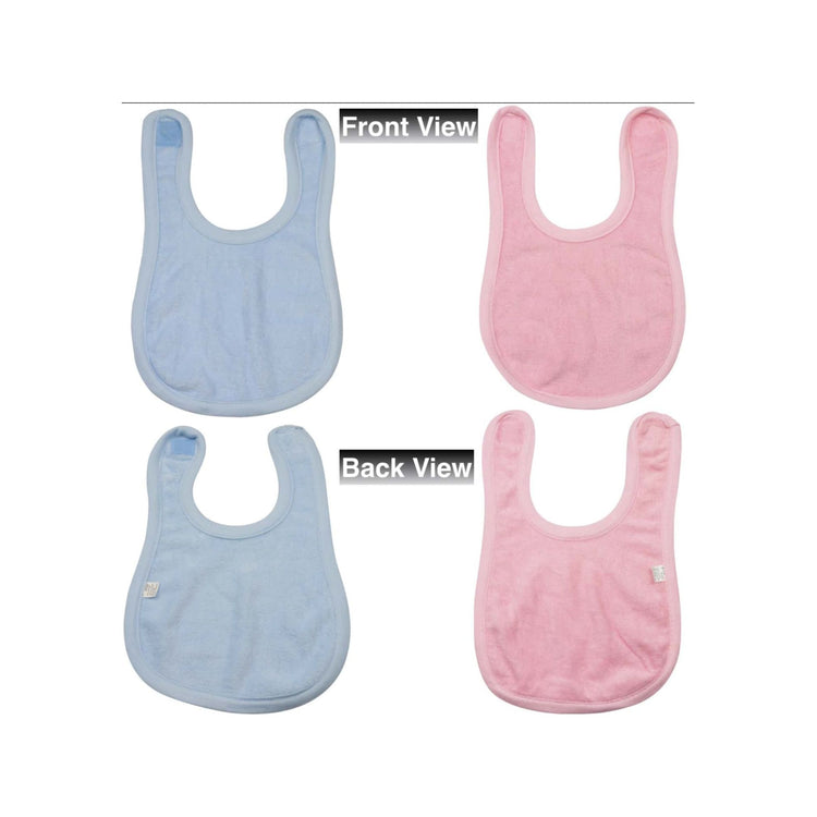 Baby's Multi-Item Pack Of Randomly Assorted Soft Cotton Self Closure Bibs