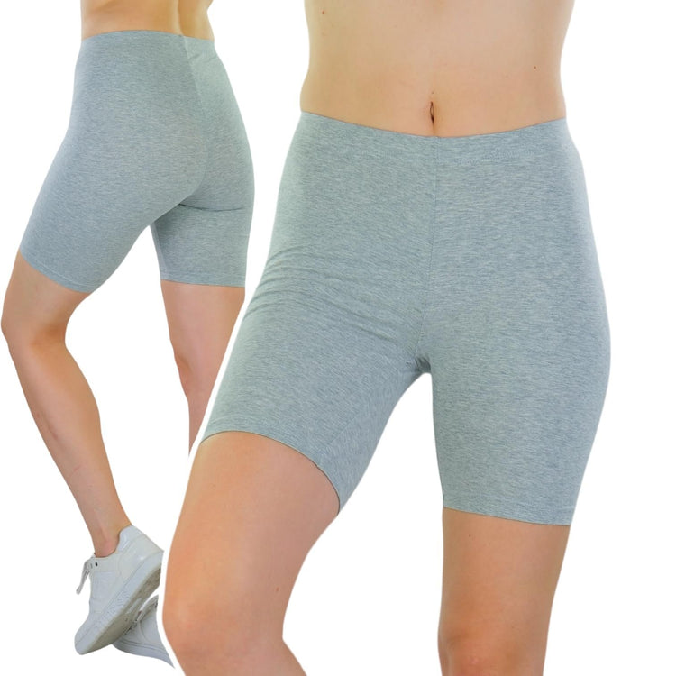 ToBeInStyle Women's Cotton-Spandex Blend 15" Outseam Shorts