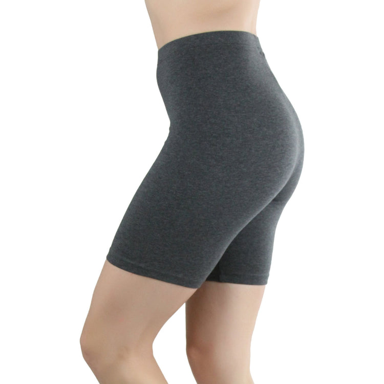 ToBeInStyle Women's Cotton-Spandex Blend 15" Outseam Shorts