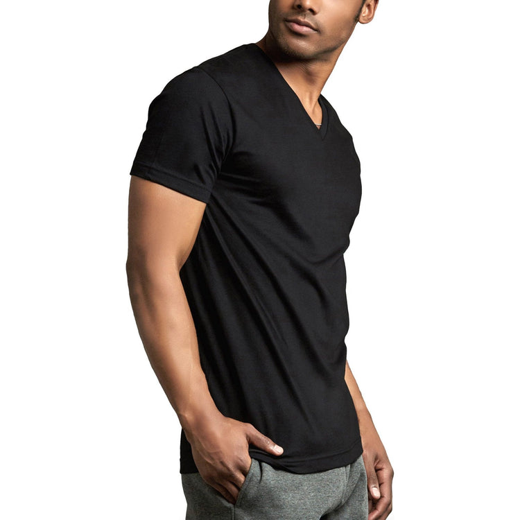 Men's Pack of 2 Short Sleeve V-Neck Tees