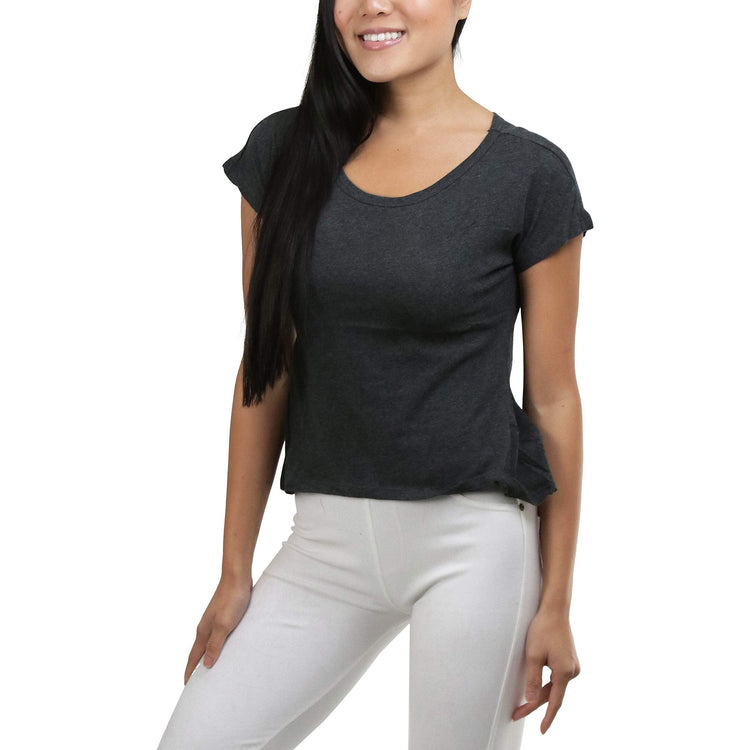 Women's Asymmetric Scoop Neck T-Shirt