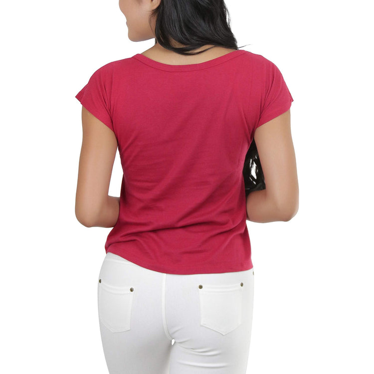 Women's Asymmetric Scoop Neck T-Shirt