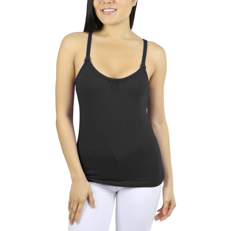 Women's Knit Scoop Neck Tank Top w/ Back Tie