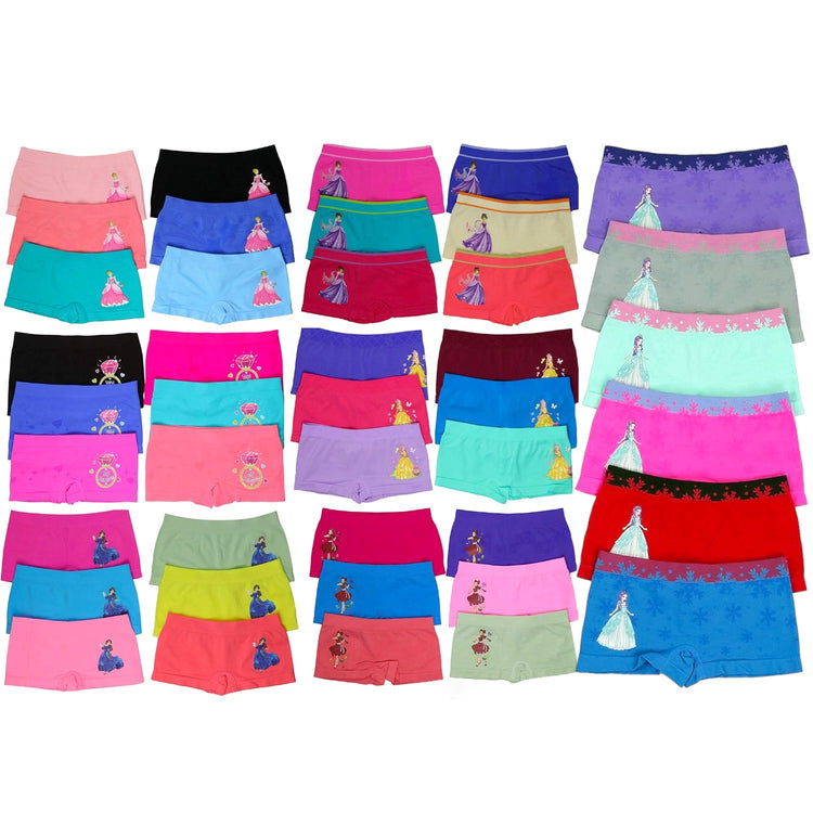 Girls' Pack of 6 Mystery Seamless Underwear Bottoms