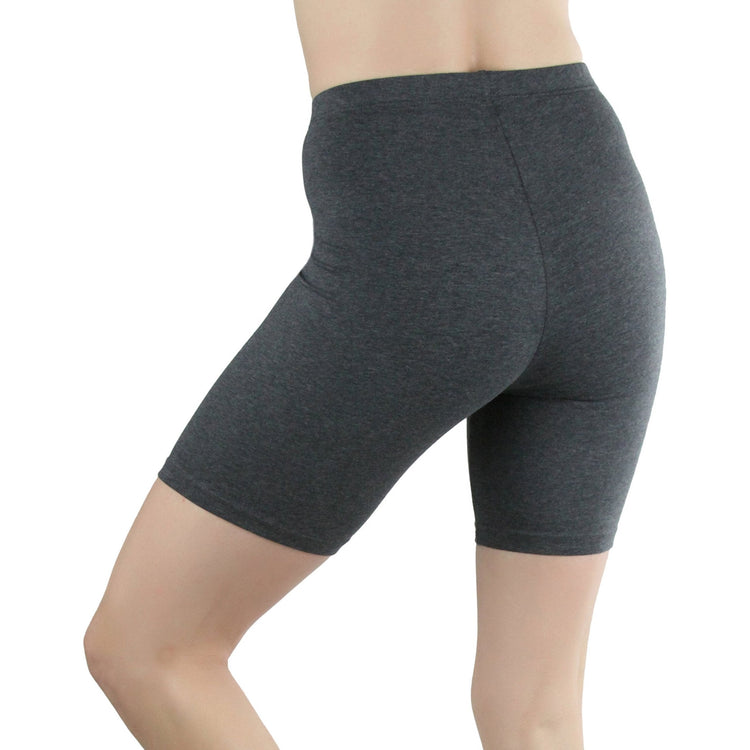 ToBeInStyle Women's Cotton-Spandex Blend 15" Outseam Shorts