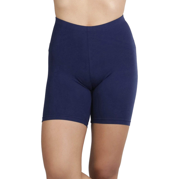 ToBeInStyle Women's Cotton-Spandex Blend 15" Outseam Shorts