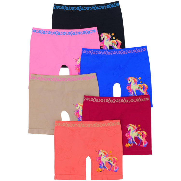 Girl’s Pack of 6 Layering Modesty Slip Under Skirts Boyshorts