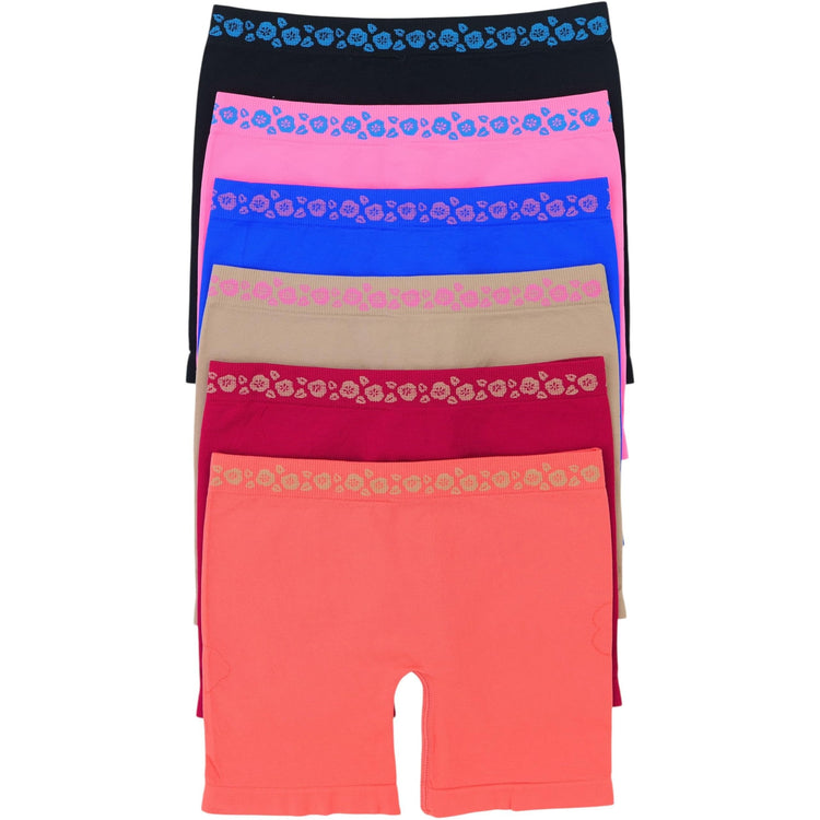 Girl’s Pack of 6 Layering Modesty Slip Under Skirts Boyshorts