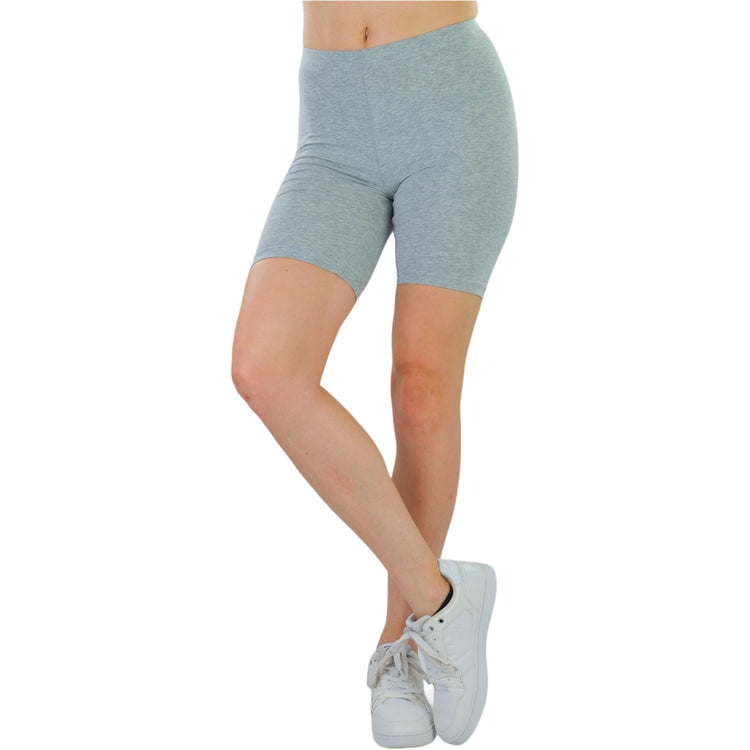 ToBeInStyle Women's Cotton-Spandex Blend 15" Outseam Shorts