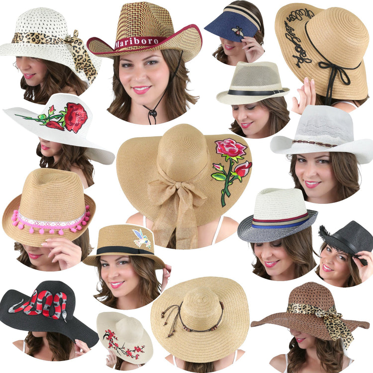 Women's Randomly Selected Summer Straw Hat