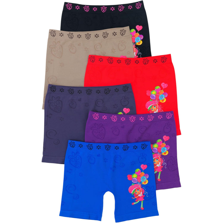 Girl’s Pack of 6 Layering Modesty Slip Under Skirts Boyshorts