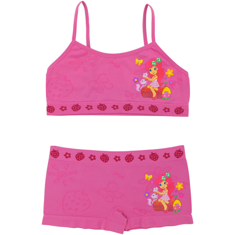 Girl's Pack of 6 Racerback Training Bras & Matching Bottoms