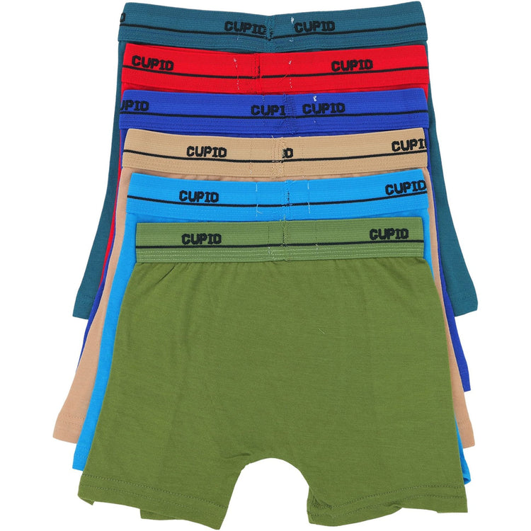 ToBeInStyle Boys' Pack of 6 Cotton Boxer Briefs