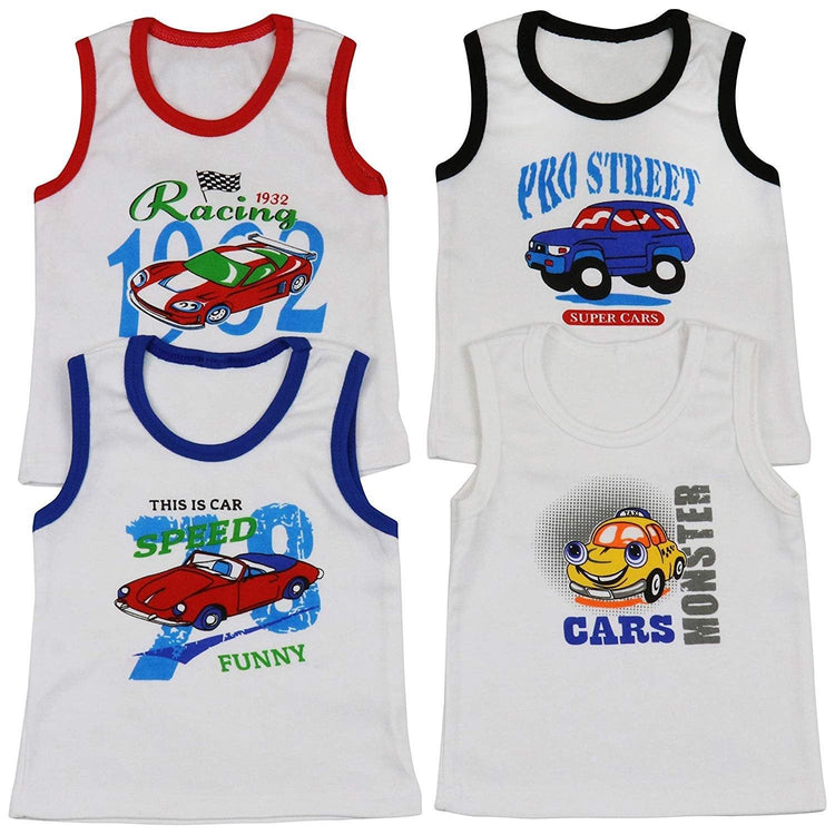 ToBeInStyle Boy' Pack of 4 Premium Soft Cotton Tank Tops