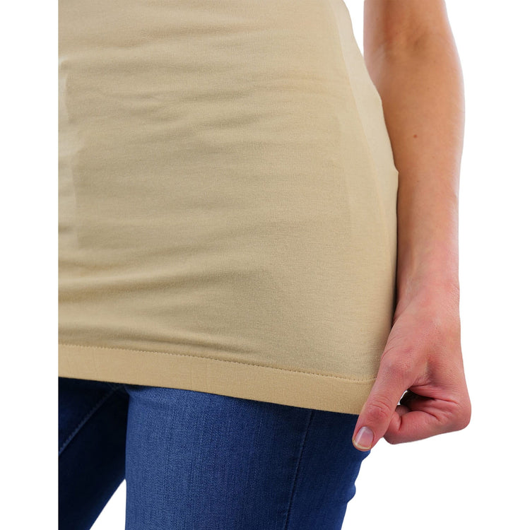 Women's Banded Bottom Racerback Tank Top