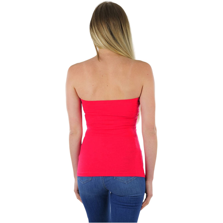 Women's Seamless Layering Tube Top with Built-in Shelf Bra