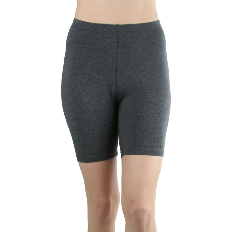 ToBeInStyle Women's Cotton-Spandex Blend 15" Outseam Shorts