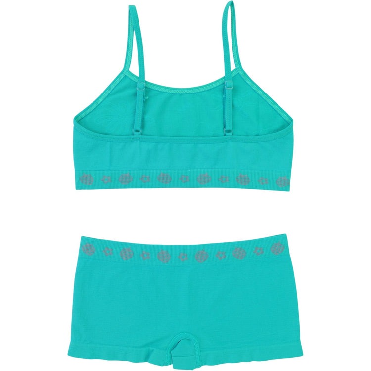 Girl's Pack of 6 Racerback Training Bras & Matching Bottoms