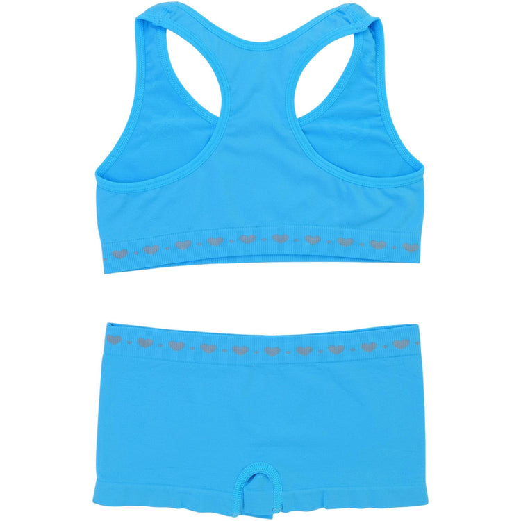 Girl's Pack of 6 Racerback Training Bras & Matching Bottoms
