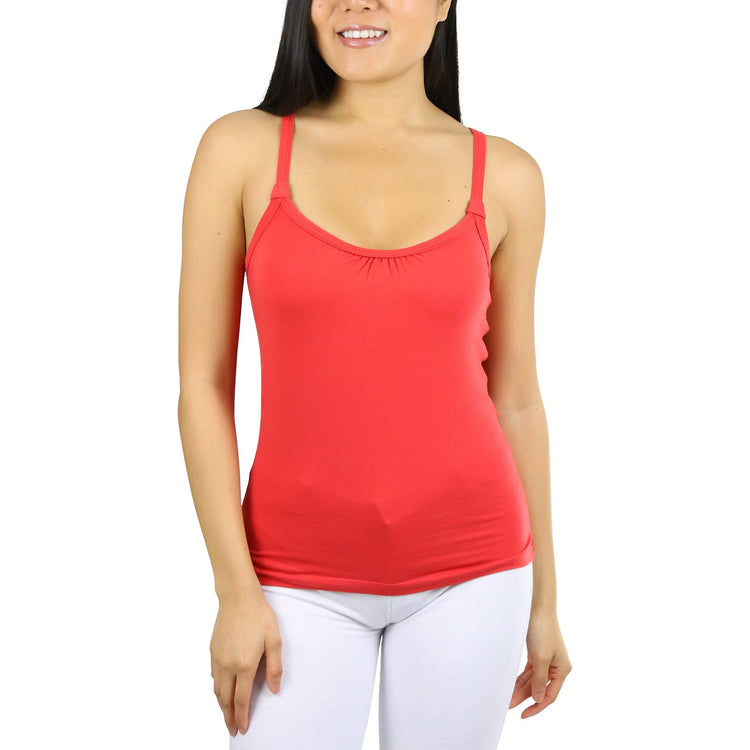 Women's Knit Scoop Neck Tank Top w/ Back Tie