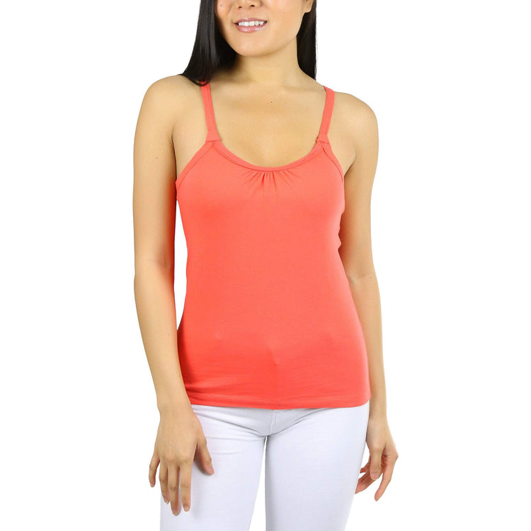 Women's Knit Scoop Neck Tank Top w/ Back Tie
