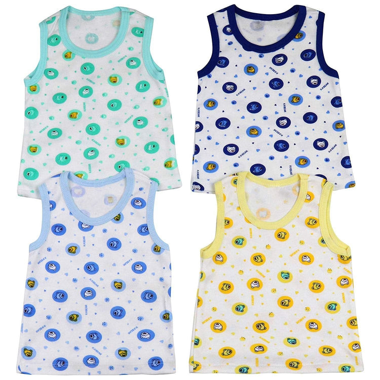 ToBeInStyle Boy' Pack of 4 Premium Soft Cotton Tank Tops