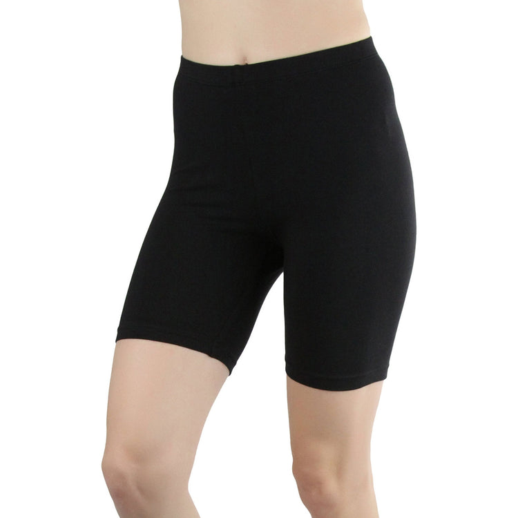 ToBeInStyle Women's Cotton-Spandex Blend 15" Outseam Shorts