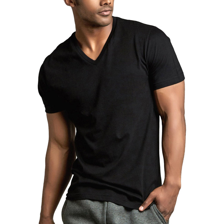 Men's Pack of 2 Short Sleeve V-Neck Tees