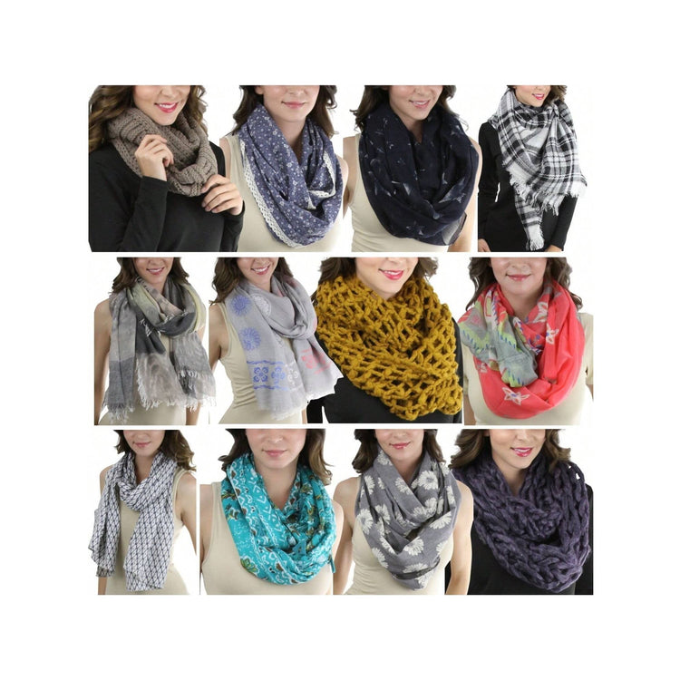 Women's Single Item Or Multi-Item Pack Of Randomly Assorted Fashion Scarves