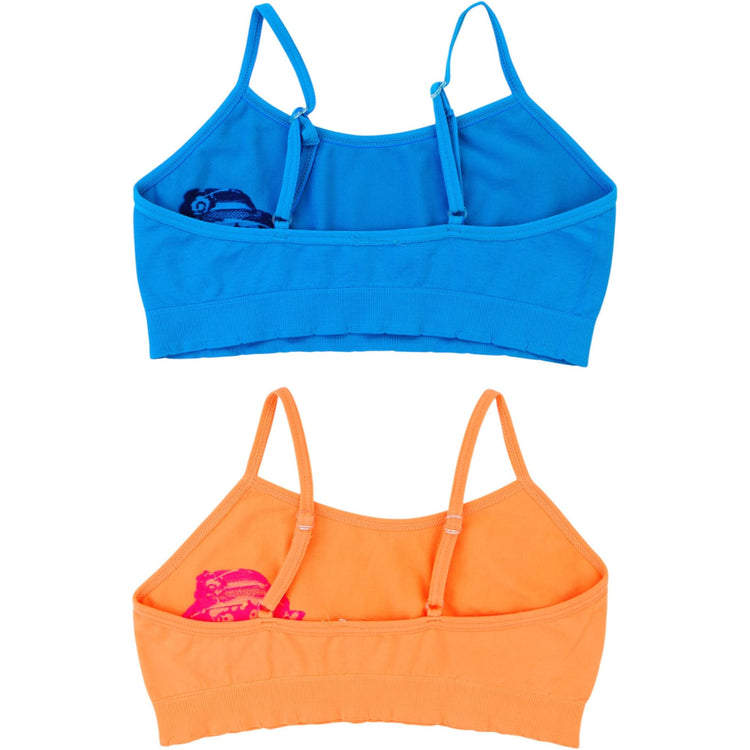 Girl’s Pack of 6 Fun Print Cami Training Bras Top Wire-Free Non-Padded - Flower Patch Kid