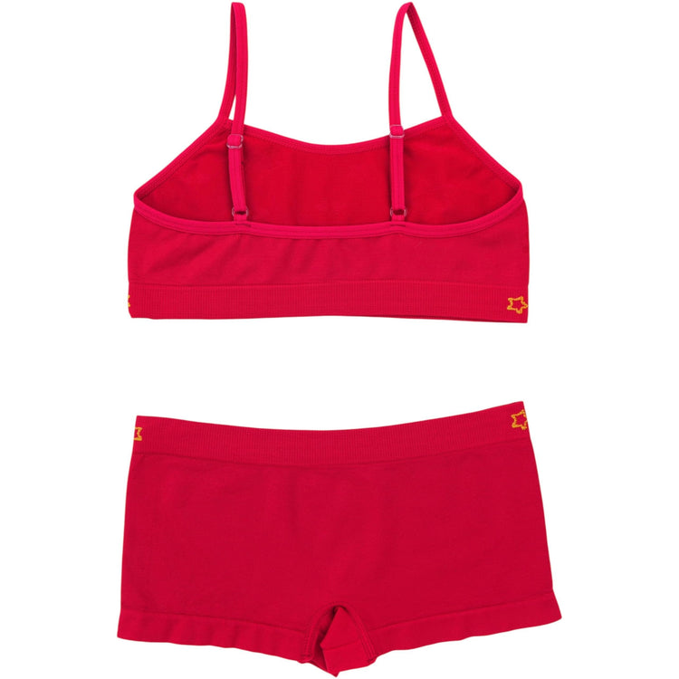 Girl's Pack of 6 Racerback Training Bras & Matching Bottoms