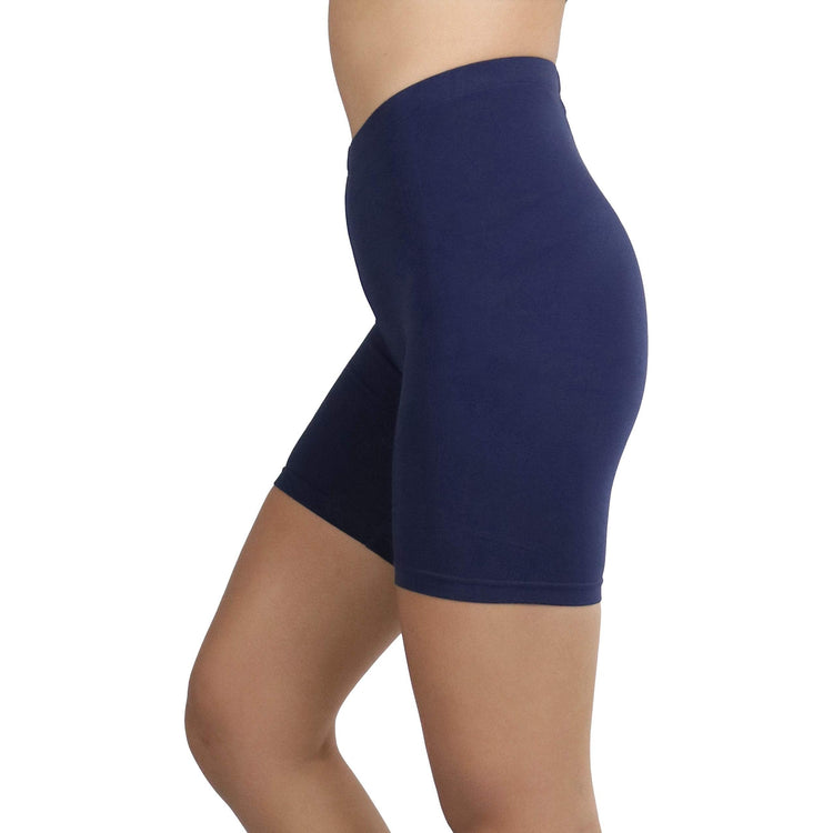 ToBeInStyle Women's Cotton-Spandex Blend 15" Outseam Shorts