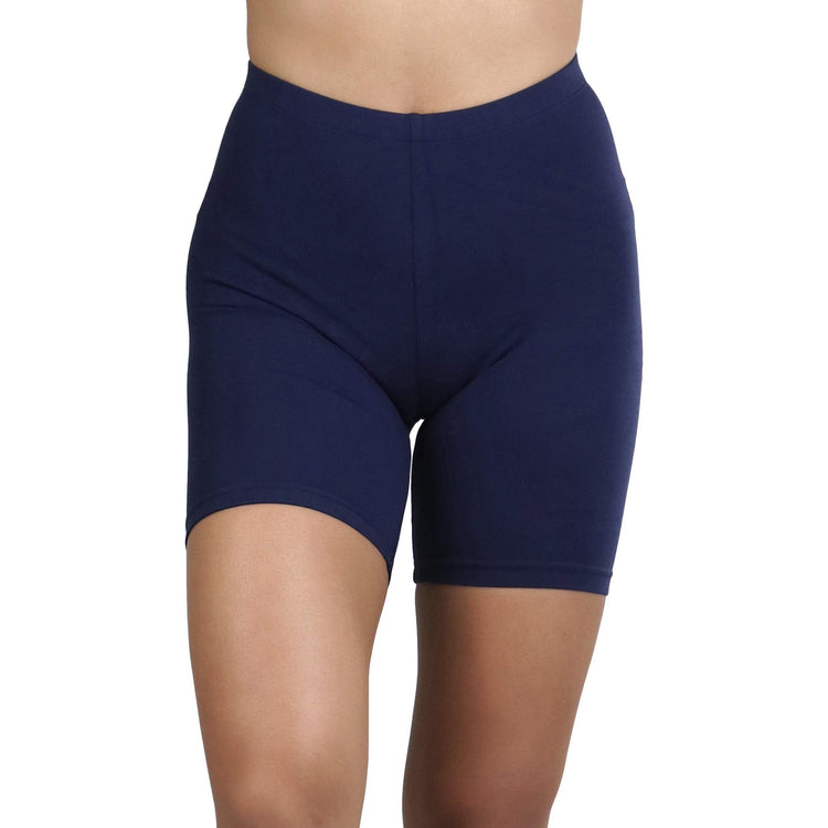 ToBeInStyle Women's Cotton-Spandex Blend 15" Outseam Shorts
