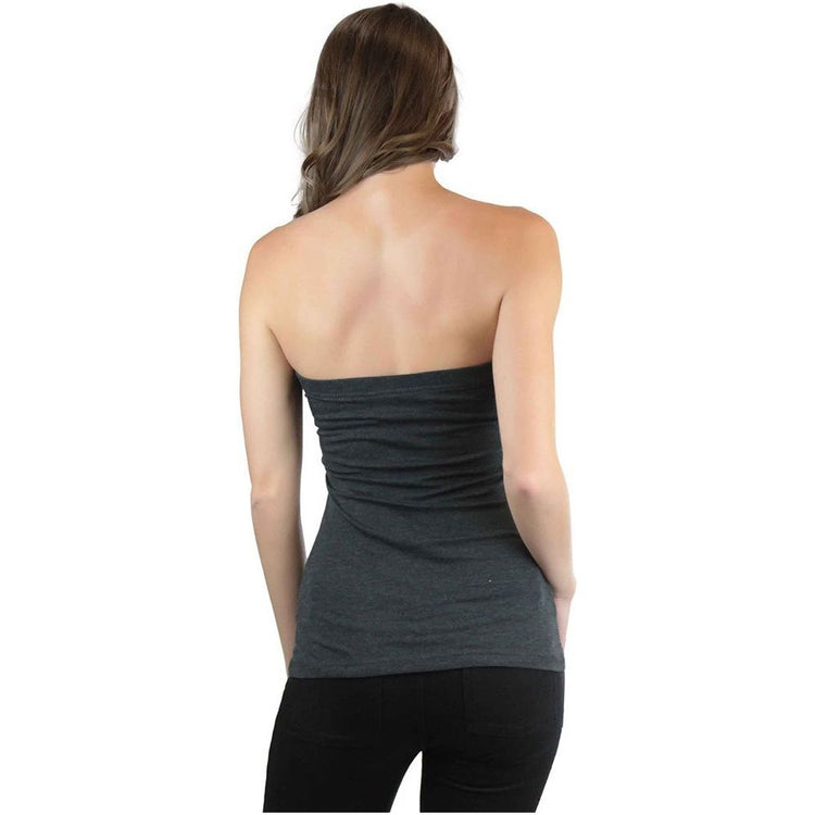 Women's Seamless Layering Tube Top with Built-in Shelf Bra