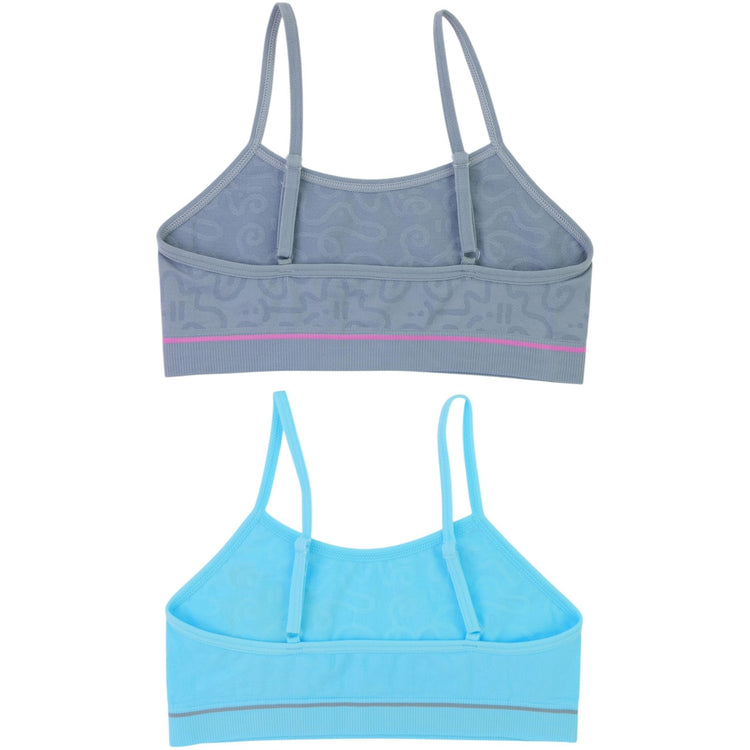 Girl’s Pack of 6 Fun Print Cami Training Bras Top Wire-Free Non-Padded - Shreddin Teddy