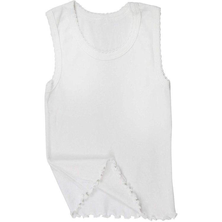 ToBeInStyle Girl's 4 Pack Ruffle Hem Cotton Tank Tops