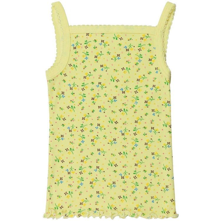 ToBeInStyle Girl's 4 Pack Ruffle Hem Spaghetti Strap Tank Tops