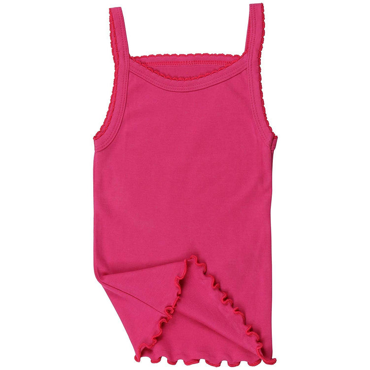 ToBeInStyle Girl's 4 Pack Ruffle Hem Spaghetti Strap Tank Tops