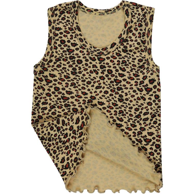 ToBeInStyle Girl's 4 Pack Ruffle Hem Cotton Tank Tops