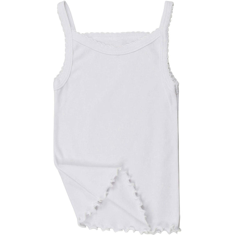 ToBeInStyle Girl's 4 Pack Ruffle Hem Spaghetti Strap Tank Tops